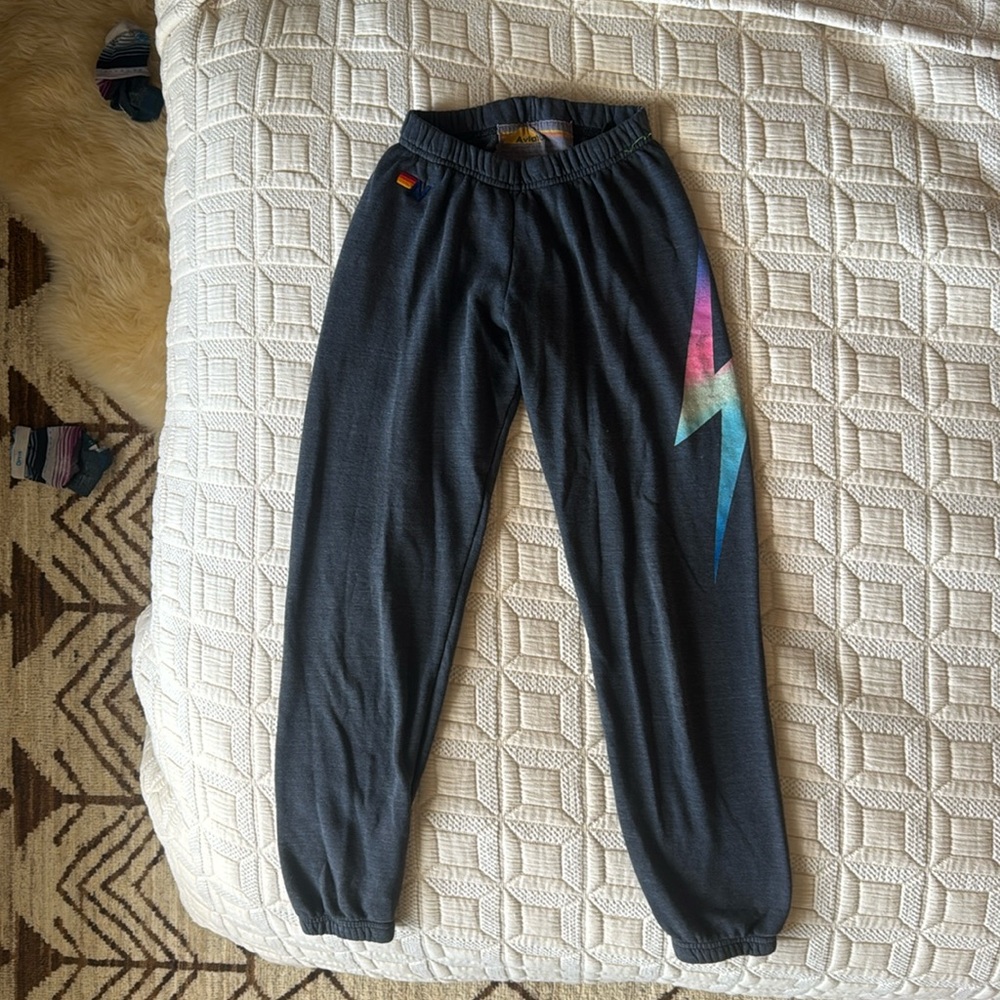 Aviator Nation Lightning Bolt Sweatpants (XS)